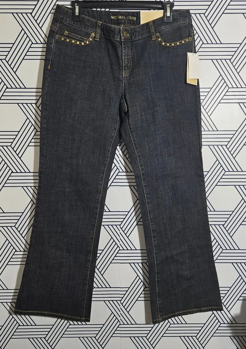 NWT Michael Kors Low Rise Bootcut Stretch Jeans size 10P